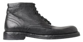 Dolce & Gabbana Black Horse Leather Perugino Boots -   -  Dolce & Gabbana.